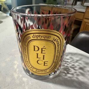 diptyque Délice empty glass jar, 6.5 oz
